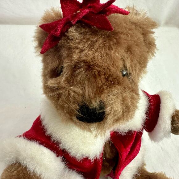 Dan Dee Collectors Choice VTG Christmas Holiday Teddy Bear Plush Ornament - Picture 2 of 7